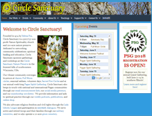 Tablet Screenshot of circlesanctuary.org